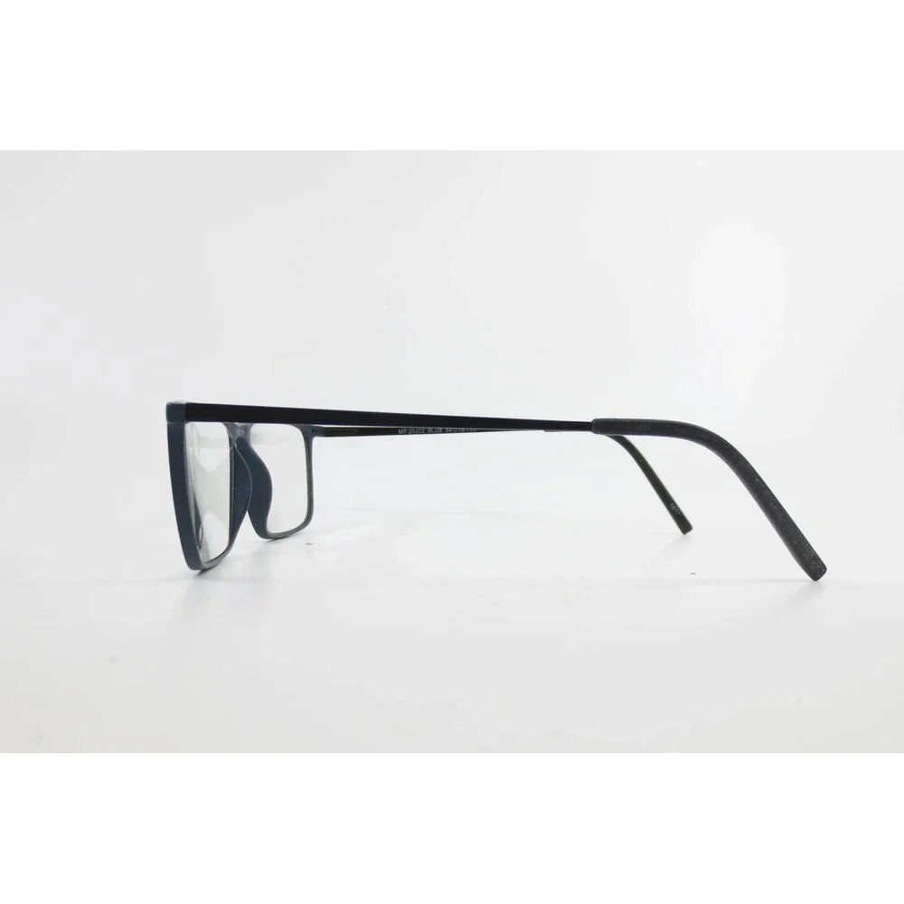Modern Blue Rectangular Eyeglass Frames MP 20202 54-16-150 Matte Finish